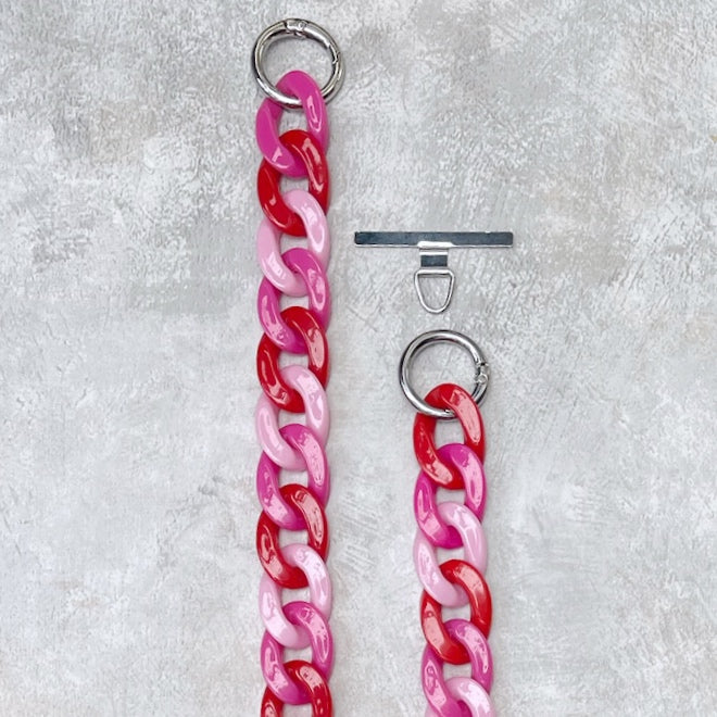 Phone lanyard
Phone charm
Phone accessory
Works with most phone cases —no need to replace yours
Our phone strap gives hands-free convenience, perfect for busy lifestyles
Available in countless colours and designs to personalise your look
Our phone strap is made with love in the UK 
